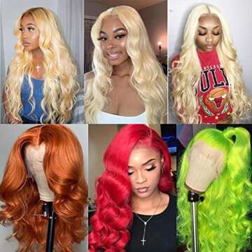 KAFEIER Closure Wig 4x4 Blonde Human Hair Wig Lace Closure Body Wave With Baby Hair Pre Plucked 150 Density For Black Women 9A Grade Natural Hairline 26 inch