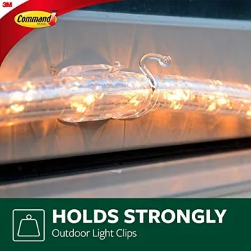 Command Outdoor Rope Light Clips for Easy Decorations