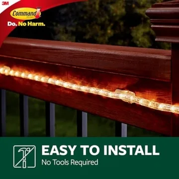 Command Outdoor Rope Light Clips for Easy Decorations
