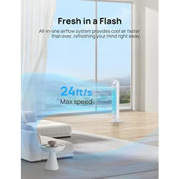 Dreo Quiet Tower Fan with Oscillation & Remote