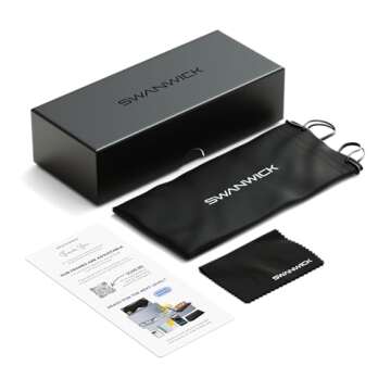 Swanwick NIGHT Blue Light Blocking Glasses for Women, Men. Sleep Aid, Anti Eyestrain Headache for Computer, Gaming, TV, UV Glare w/FREE $497 Training Course (Regular, Smoky Quartz)