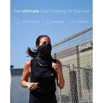 iHeartRaves Optical Illusion Neck Gaiter Mask Full Face Covering - Cool Breathable Lightweight Fabric Mouth Gator for Men & Women