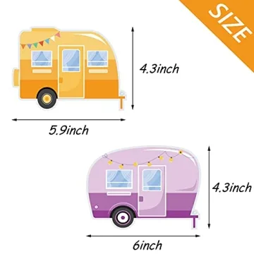 Vintage Camper Cutouts Perfect for Classroom Decor