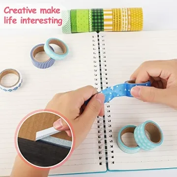 50 Rolls Washi Tape Set for Scrapbooking and Crafts