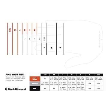 BLACK DIAMOND Mens Stone Goat Leather Rock Climbing Gloves, Natural, Large