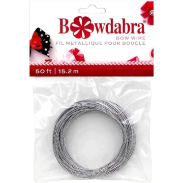 Bowdabra Silver Bow Wire - 50 ft for Crafting