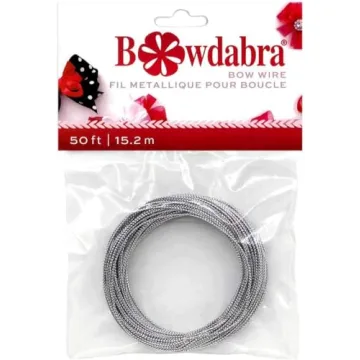 Bowdabra Silver Bow Wire - 50 ft for Crafting