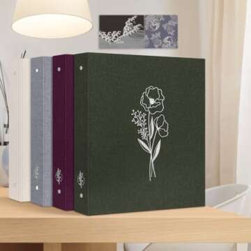 Lanpn Aesthetic 3 Ring Binder Set - Elegant Organization Solution