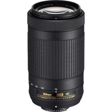 Nikon AF-P DX NIKKOR 70-300mm f/4.5-6.3G ED VR Lens for Nikon DSLR Cameras (Renewed)