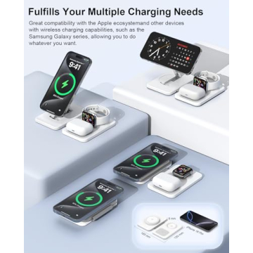 Top 3 in 1 Magnetic Wireless Charger for Apple Devices