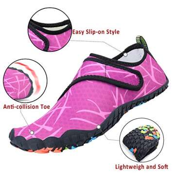 PENGCHENG Mens Womens Water Shoes Sports Quick Dry Barefoot Athletic for Swim Diving Surf Aqua Pool Beach Yoga