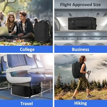 Taygeer 35L Travel Laptop Backpack with USB Port