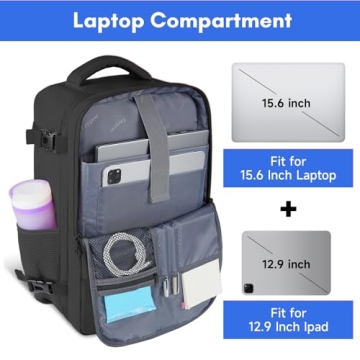 Taygeer 35L Travel Laptop Backpack with USB Port