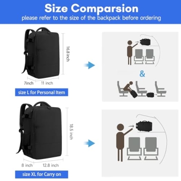 Taygeer 35L Travel Laptop Backpack with USB Port