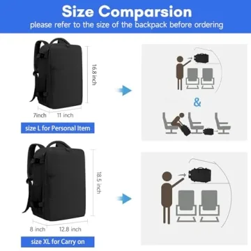 Taygeer 35L Travel Laptop Backpack with USB Port