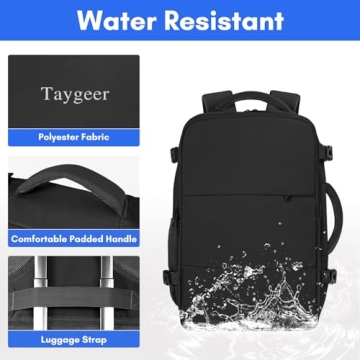 Taygeer 35L Travel Laptop Backpack with USB Port