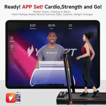 RHYTHM FUN 2.5HP Foldable Treadmill for Home & Office