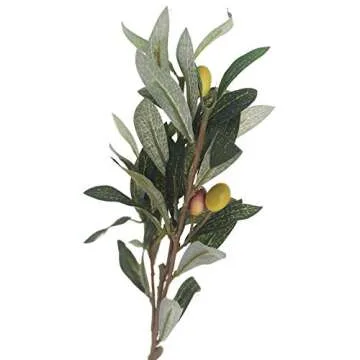 ShoppeWatch Faux Olive Branches - 5 Piece Decorative Set