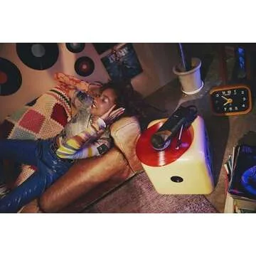 Audio-Technica AT-SB727 Sound Burger Portable Bluetooth Turntable, Black