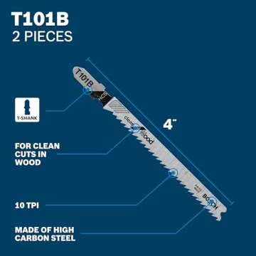 BOSCH T5002 Jigsaw Blades Set - Versatile Wood and Metal Cutting