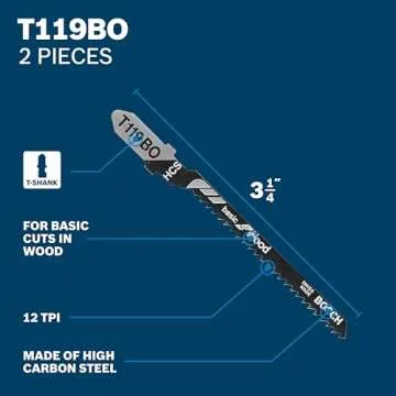 BOSCH T5002 Jigsaw Blades Set - Versatile Wood and Metal Cutting