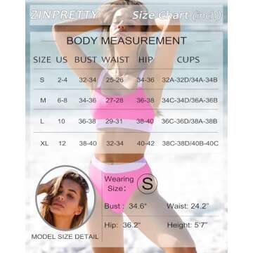 Chic ZINPRETTY Bikini Set for Women & Teens 2025