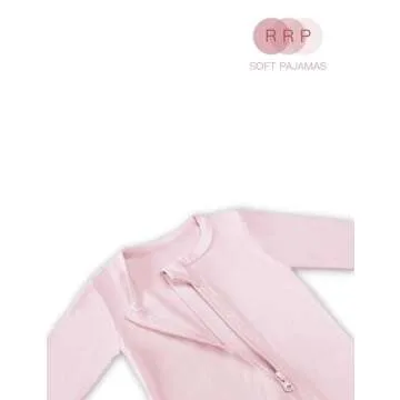 RRP Unisex Baby Footies Pajamas,Buttery Soft Sleep 'N Play PJs,2-Way Zipper Closure,0-18 Months (Sag...