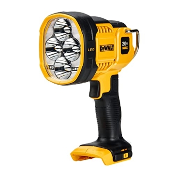 DEWALT 20V MAX LED Work Light – 1500 Lumens, 508 Yard Visibility, Cordless Spotlight
