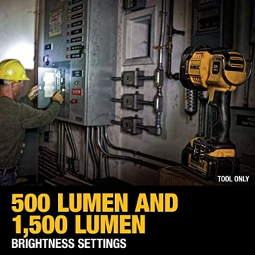 DEWALT 20V MAX LED Work Light with 1500 Lumens Power