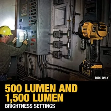 DEWALT 20V MAX LED Work Light with 1500 Lumens Power