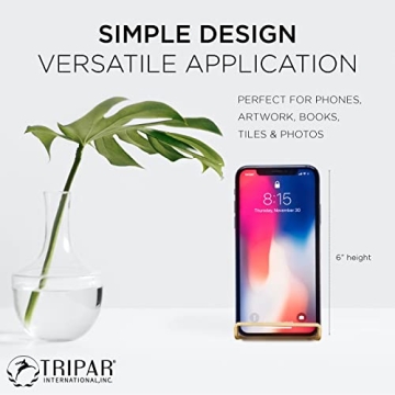 Stylish Tripar 4-Inch Gold Book Holder Stand for Display