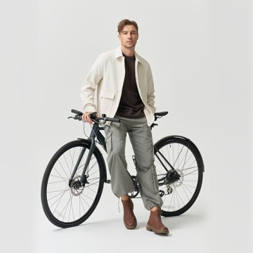 Jousen Waterproof Chelsea Boots for Men, Brown Size 10