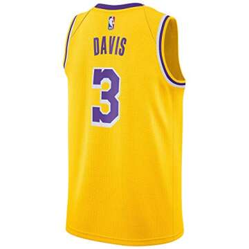 Anthony Davis Los Angeles Lakers #3 Youth 8-20 Yellow Icon Edition Swingman Jersey (Large)