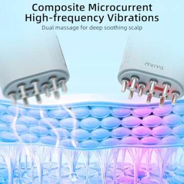 mriya 2 in 1 Electric Hair Oil Applicator and Scalp Massager Brush with Applicator Head for Hair Growth Treatment