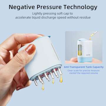 mriya 2 in 1 Electric Hair Oil Applicator and Scalp Massager Brush with Applicator Head for Hair Growth Treatment