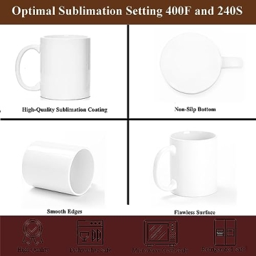 ABBSH Sublimation Mugs - Color Changing Ceramic Mugs 12PC Set