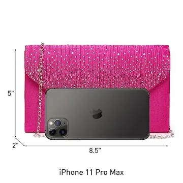 Elegant Dasein Satin Rhinestone Evening Bag for Women