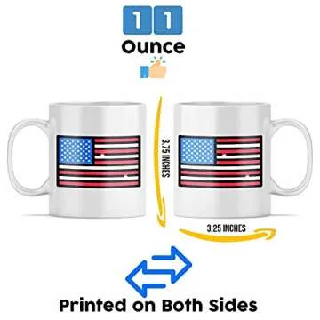 American Flag 11 Oz White Ceramic Coffee Mug Novelty Donald Trump Coffee Mugs | Funny Republican Party Political Trump Memorabilia Best Coffee Tea Cup Gift