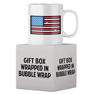 American Flag 11 Oz White Ceramic Coffee Mug Novelty Donald Trump Coffee Mugs | Funny Republican Party Political Trump Memorabilia Best Coffee Tea Cup Gift