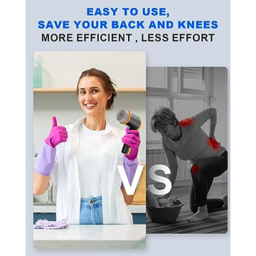 Cordless Electric Spin Scrubber with 4 Brush Heads