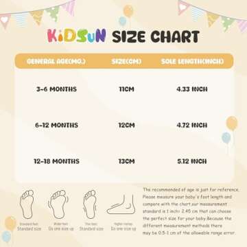 KIDSUN Fleece Booties for Infants - Non-Slip & Warm