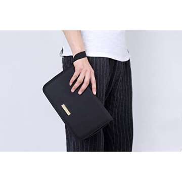 ROWNYEON Lipstick Organizer Bag Lipstick Holder Case 22 Slots Travel Lipstick Carrying Case Professi...