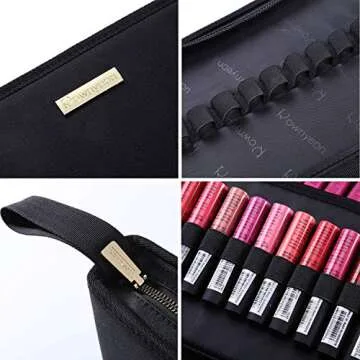 Stylish ROWNYEON Lipstick Organizer Bag for Travel