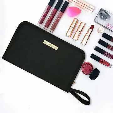 Stylish ROWNYEON Lipstick Organizer Bag for Travel