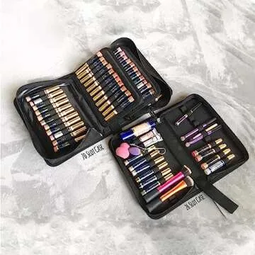 Stylish ROWNYEON Lipstick Organizer Bag for Travel