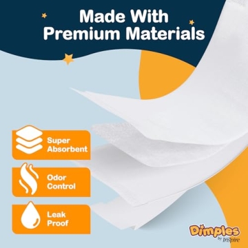 Dimples Booster Pads for Ultimate Diaper Absorbency