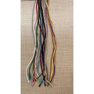 flipped (109 Yards/1.5mm/35 Colors Optional) 109 DIY Macrame Cord Craft Macramé Cotton Baker Twine Craft Making Knitting Cord Rope DIY Wedding Decor Supply Christmas Wrapping String Rope (Beige)