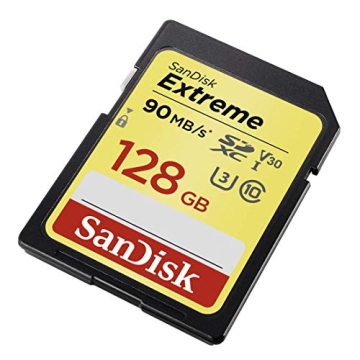 SanDisk 128GB Extreme SDXC UHS-I Memory Card for 4K Videos