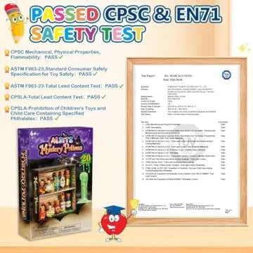 Alritz Mystery Potions Kit for Kids, 20 Magic Mix Witch Potion Bottles, Happy Decorations Ornaments Pumpkin Table Craft Toys Gift for Boys Girls Age 6 7 8 9 10 11+ Indoor Outdoor Christmas Party Decor