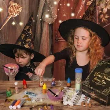 Alritz Mystery Potions Kit for Kids, 20 Magic Mix Witch Potion Bottles, Happy Decorations Ornaments Pumpkin Table Craft Toys Gift for Boys Girls Age 6 7 8 9 10 11+ Indoor Outdoor Christmas Party Decor